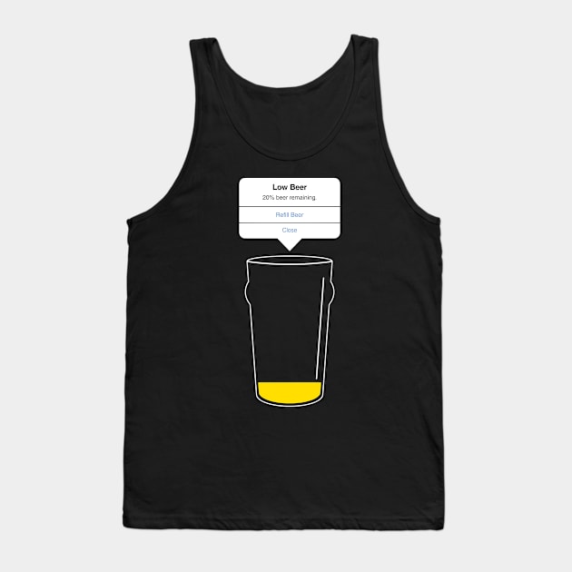 Low Beer Tank Top by Hidekino